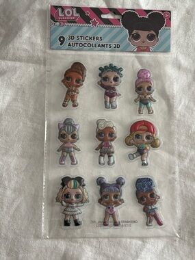 L.O.L. Surprise! Pink & Blue 3D Doll Stickers